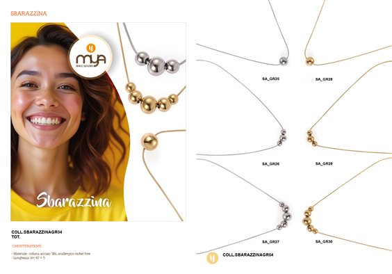 Collana Boccadamo Donna in Acciaio SA GR27 - SA GR27